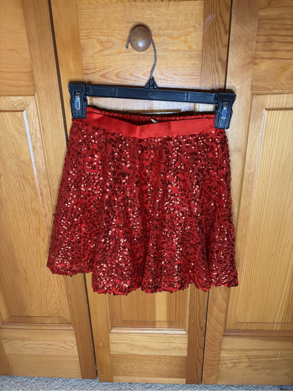 Cherokee Red Sequin Skirt for Kids